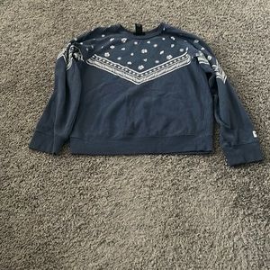 Blue wrangler, retro sweatshirt